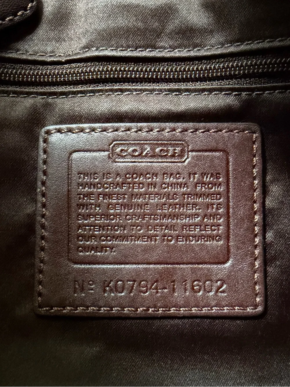 Coach Brown Signature Canvas Shoulder Bag with Gold-Tone Turnlock